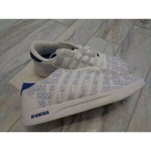 New K-Swiss girls size 4 Classic Varsity White/Blue Sneakers